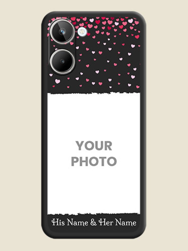Custom Fall in Love with Your Partner  on Photo on Space Black Soft Matte Phone Cover - Realme 10 - alternate view