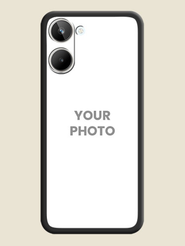 Custom Full Single Pic Upload On Space Black Personalized Soft Matte Phone Covers -Realme 10 - alternate view