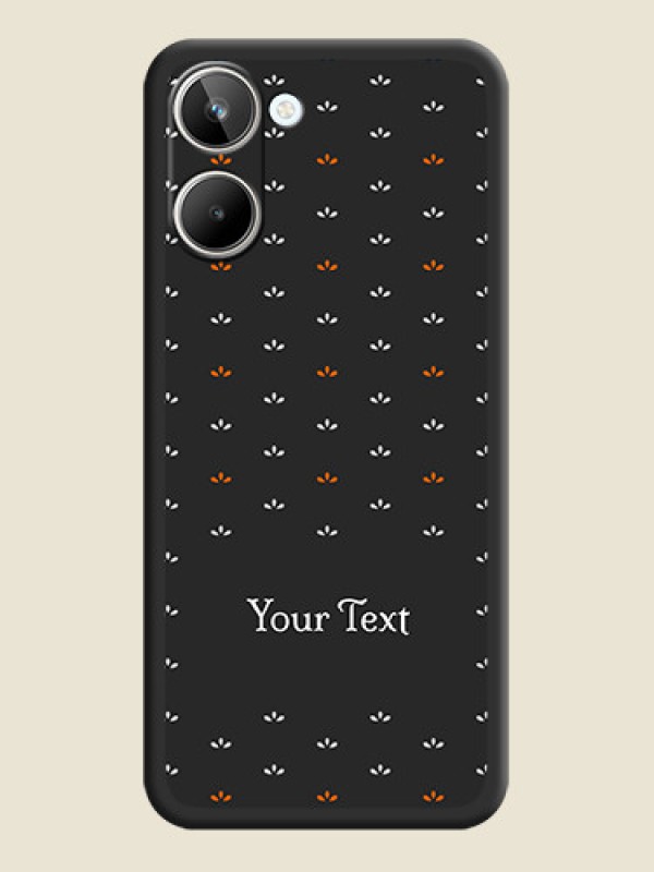 Custom Simple Pattern With Custom Text On Space Black Personalized Soft Matte Phone Covers -Realme 10 - alternate view