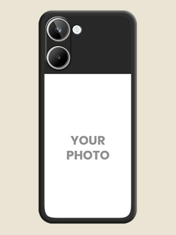 Custom Image Upload With Space Black Color On Custom Soft Matte Mobile Back Cover - Realme 10 - alternate view