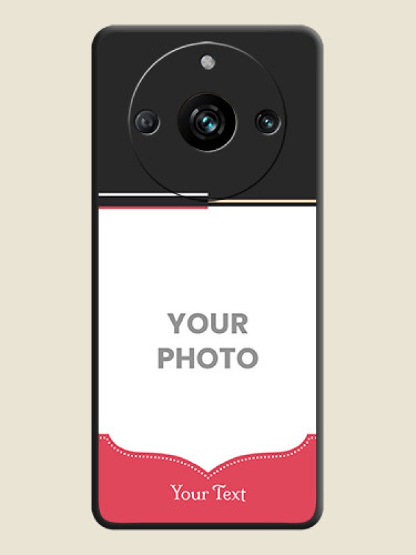 Custom Classic Plain Design with Name - Photo on Space Black Soft Matte Phone Cover - Realme 11 Pro 5G - alternate view