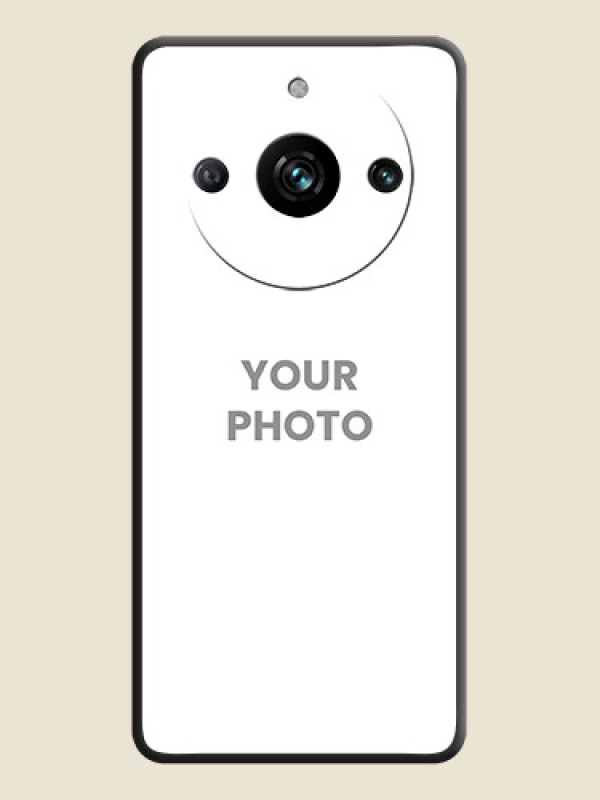 Custom Full Single Pic Upload On Space Black Personalized Soft Matte Phone Covers - Realme 11 Pro 5G - alternate view