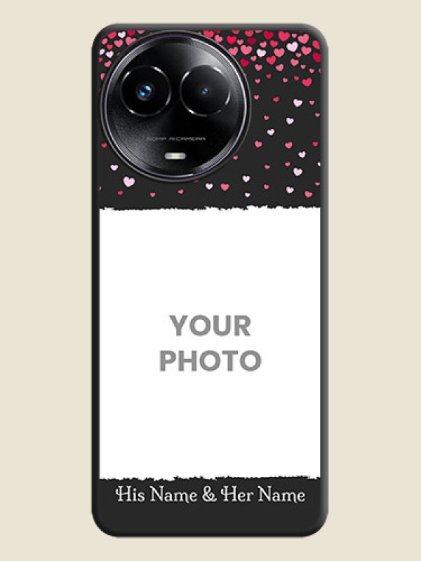 Custom Fall in Love with Your Partner on Photo On Space Black Custom Soft Matte Mobile Back Cover - Realme 11X 5G - alternate view