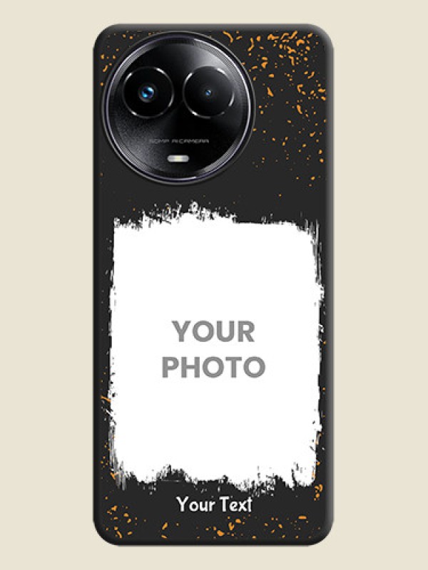 Custom Spray Free Design on Photo On Space Black Custom Soft Matte Mobile Back Cover - Realme 11X 5G - alternate view