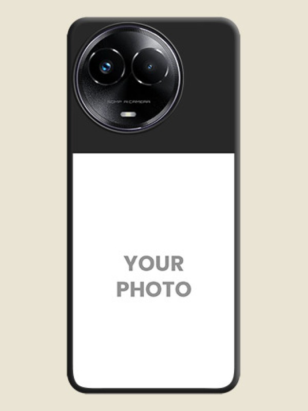 Custom Image Upload With Space Black Color On Custom Soft Matte Mobile Back Cover - Realme 11X 5G - alternate view