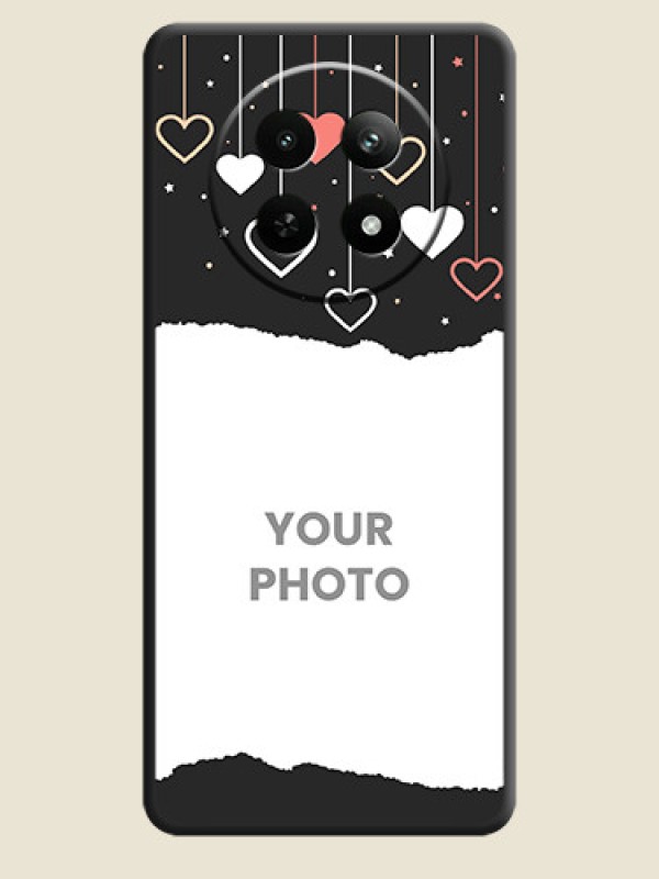 Custom Love Hangings with Splash Wave Picture on Space Black Custom Soft Matte Phone Back Cover - Realme 12 5G - alternate view