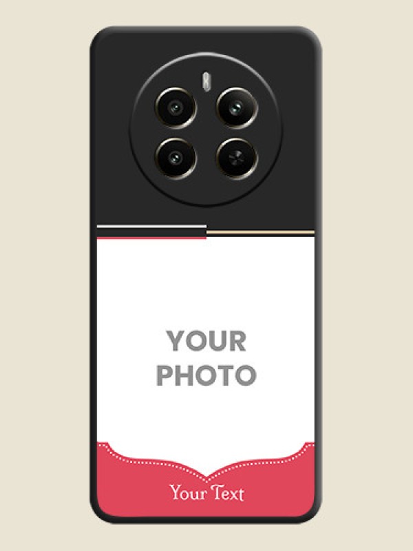 Custom Classic Plain Design with Name - Photo on Space Black Soft Matte Phone Cover - Realme 12 Plus 5G - alternate view