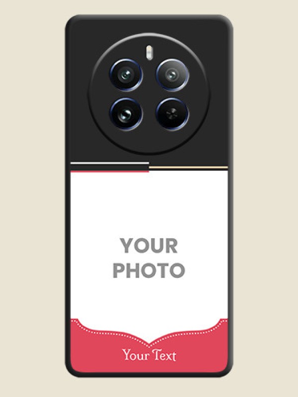 Custom Classic Plain Design with Name - Photo on Space Black Soft Matte Phone Cover - Realme 12 Pro 5G - alternate view