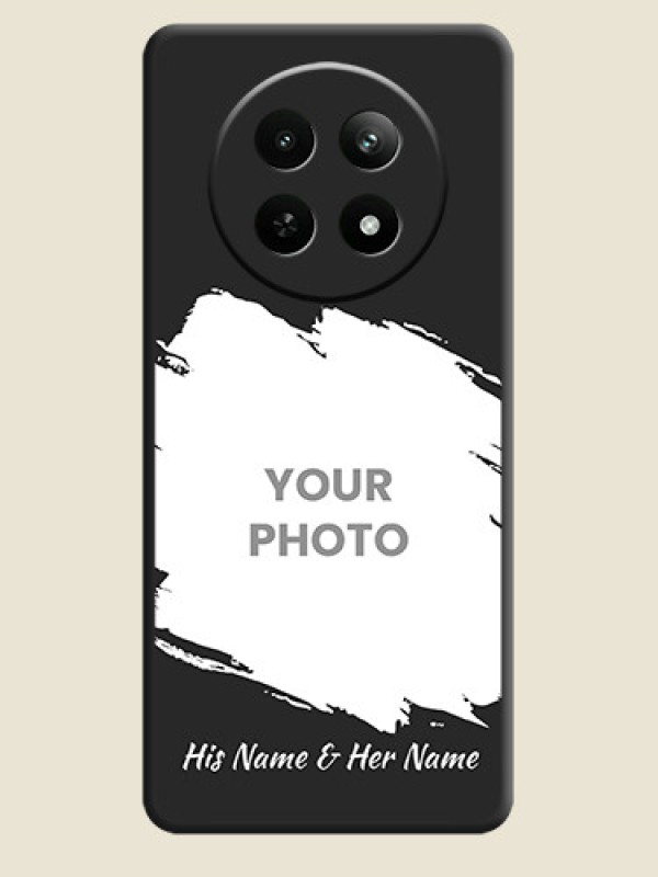 Custom Grunge Brush Strokes - Photo on Space Black Soft Matte Back Cover - Realme 12X 5G - alternate view