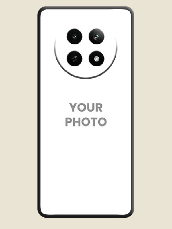 Custom Full Single Pic Upload On Space Black Personalized Soft Matte Phone Covers - Realme 12X 5G - alternate view