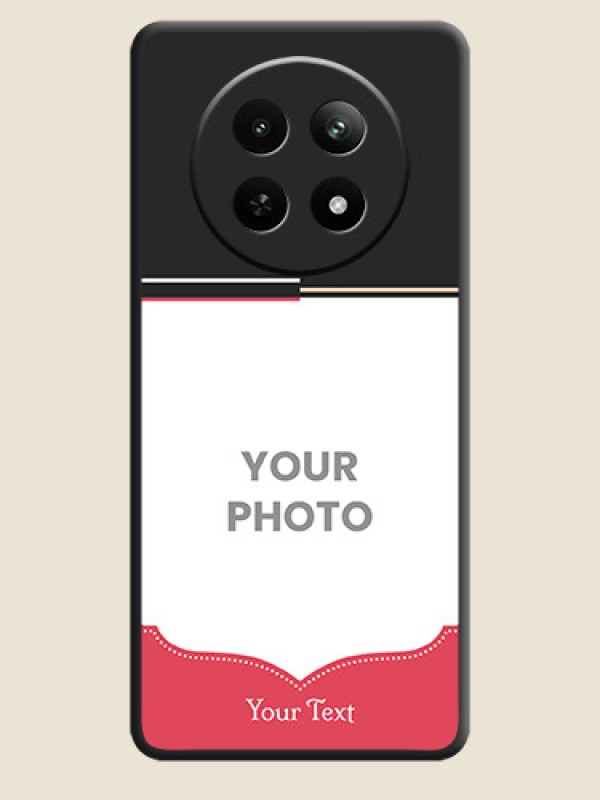 Custom Classic Plain Design with Name On Space Black Custom Soft Matte Mobile Back Cover - Realme 13 5G - alternate view