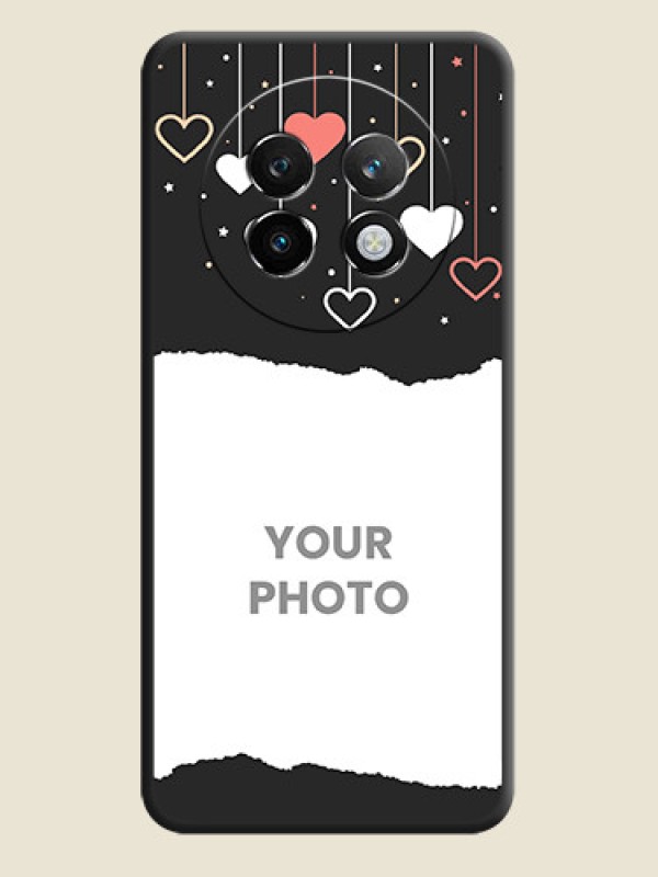Custom Love Hangings with Splash Wave Picture On Space Black Custom Soft Matte Mobile Back Cover - Realme 13 Plus 5G - alternate view
