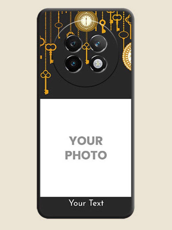 Custom Decorative Design with Text On Space Black Custom Soft Matte Mobile Back Cover - Realme 13 Plus 5G - alternate view