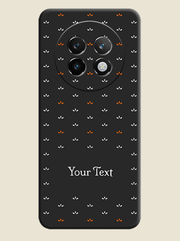 Custom Simple Pattern With Custom Text On Space Black Custom Soft Matte Mobile Back Cover - Realme 13 Plus 5G - alternate view