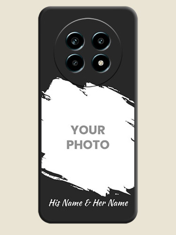 Custom Grunge Brush Strokes on Photo On Space Black Custom Soft Matte Mobile Back Cover - Realme 13 Pro 5G - alternate view