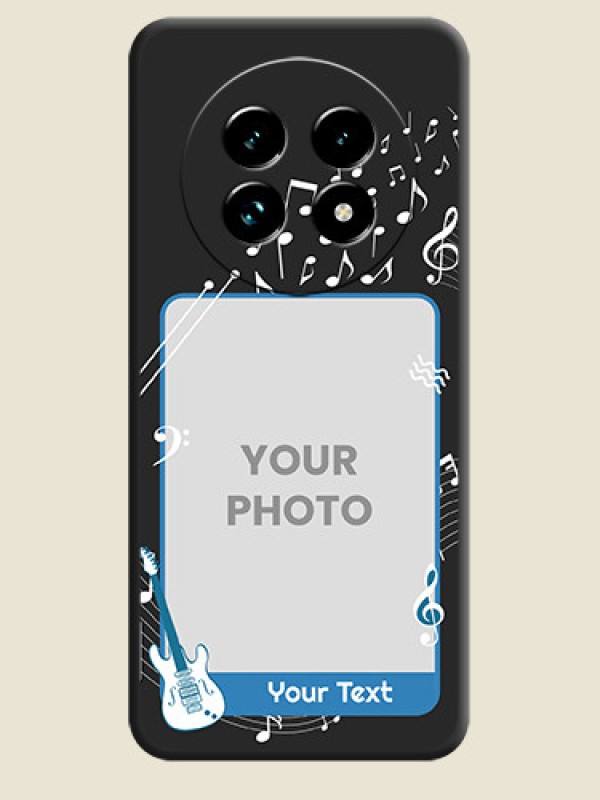 Custom Musical Theme Design with Text on Photo On Space Black Custom Soft Matte Mobile Back Cover - Realme 13 Pro Plus 5G - alternate view