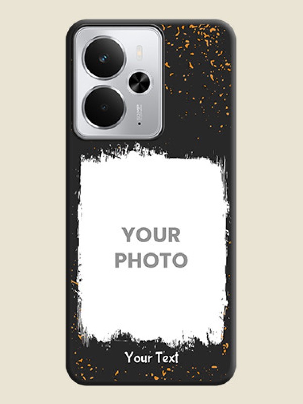Custom Spray Free Design on Photo On Space Black Custom Soft Matte Mobile Back Cover - Realme 14 5G - alternate view