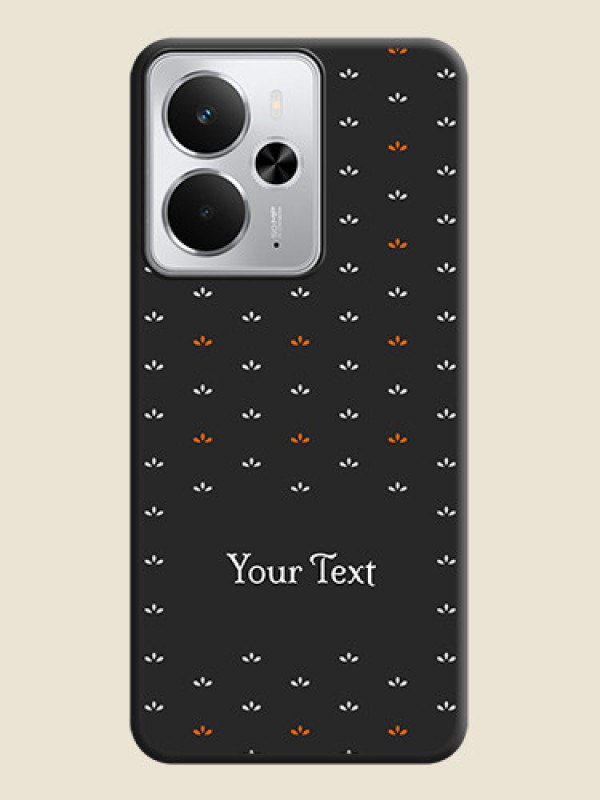 Custom Simple Pattern With Custom Text On Space Black Custom Soft Matte Mobile Back Cover - Realme 14 5G - alternate view
