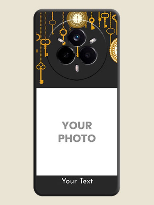 Custom Decorative Design with Text On Space Black Custom Soft Matte Mobile Back Cover - Realme 14 Pro 5G - alternate view