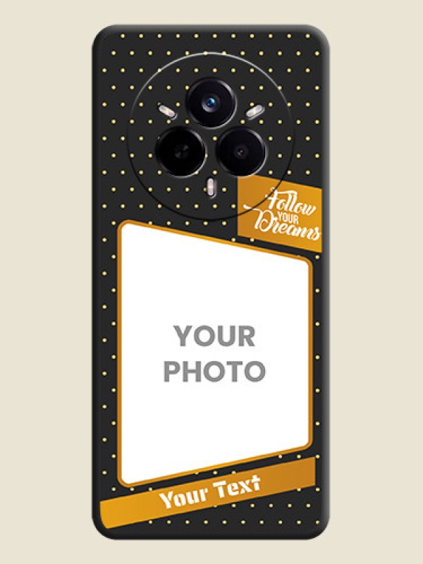 Custom Follow Your Dreams with White Dots On Space Black Custom Soft Matte Mobile Back Cover - Realme 14 Pro 5G - alternate view