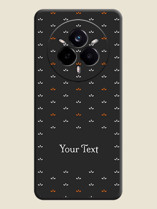 Custom Simple Pattern With Custom Text On Space Black Custom Soft Matte Mobile Back Cover - Realme 14 Pro 5G - alternate view