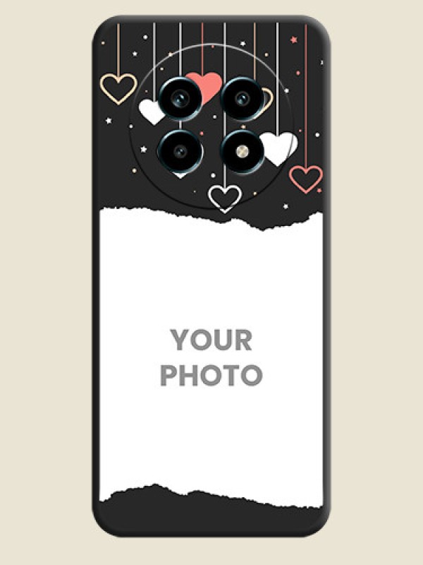 Custom Love Hangings with Splash Wave Picture On Space Black Custom Soft Matte Mobile Back Cover - Realme 14 Pro Lite 5G - alternate view