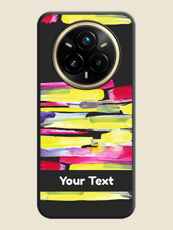 Custom Brush Coloured On Space Black Custom Soft Matte Mobile Back Cover - Realme 14 Pro Plus 5G - alternate view