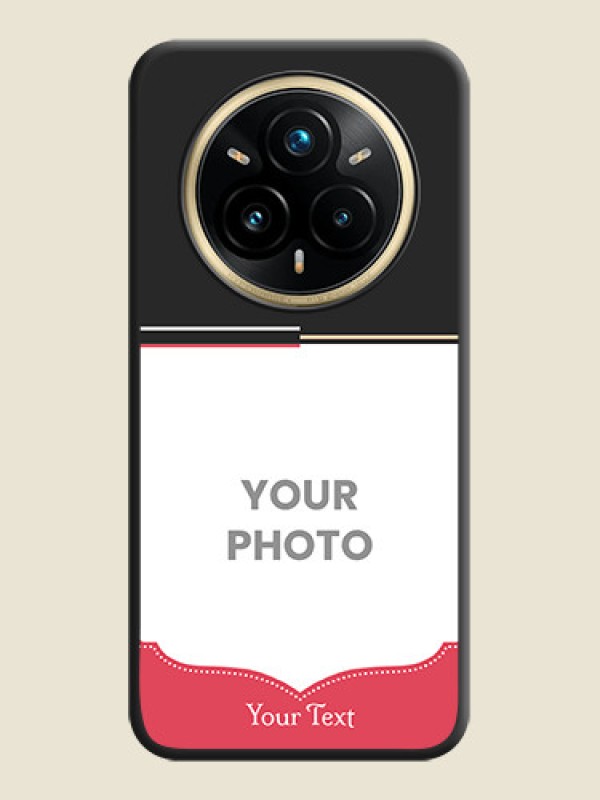 Custom Classic Plain Design with Name On Space Black Custom Soft Matte Mobile Back Cover - Realme 14 Pro Plus 5G - alternate view