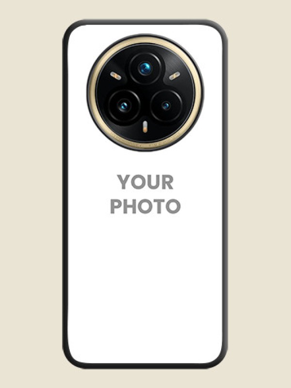 Custom Full Single Pic Upload On Space Black Custom Soft Matte Mobile Back Cover - Realme 14 Pro Plus 5G - alternate view