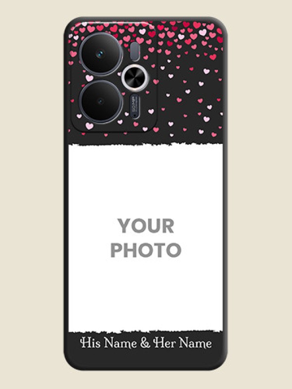 Custom Fall in Love with Your Partner on Photo On Space Black Custom Soft Matte Mobile Back Cover - Realme 14T 5G - alternate view