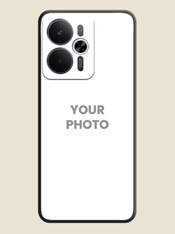 Custom Full Single Pic Upload On Space Black Custom Soft Matte Mobile Back Cover - Realme 14T 5G - alternate view