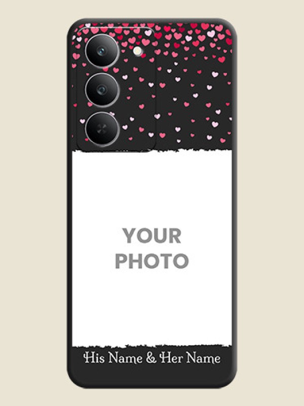 Custom Fall in Love with Your Partner on Photo On Space Black Custom Soft Matte Mobile Back Cover - Realme 14x 5G - alternate view