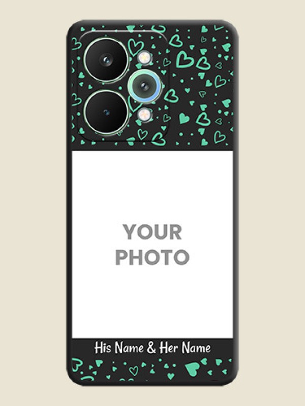 Custom Sea Green Indefinite Love Pattern on Photo On Space Black Custom Soft Matte Mobile Back Cover - Realme 15 5G - alternate view