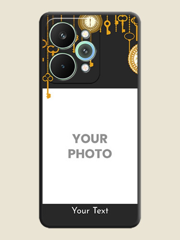 Custom Decorative Design with Text On Space Black Custom Soft Matte Mobile Back Cover - Realme 15 5G - alternate view