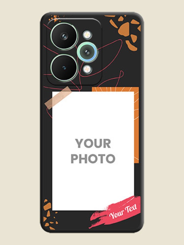 Custom Orange Photo Frame On Space Black Custom Soft Matte Mobile Back Cover - Realme 15 5G - alternate view