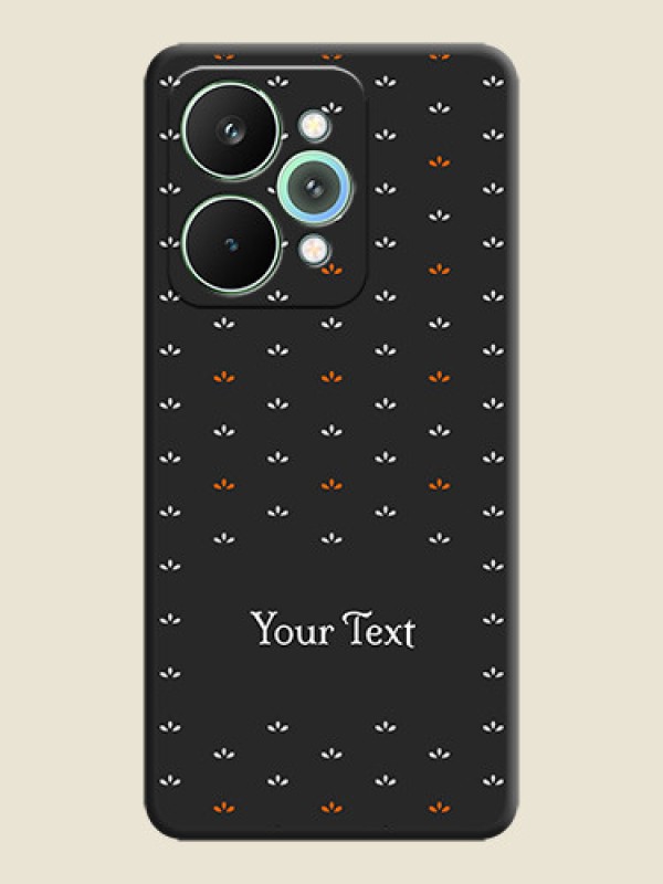 Custom Simple Pattern With Custom Text On Space Black Custom Soft Matte Mobile Back Cover - Realme 15 5G - alternate view