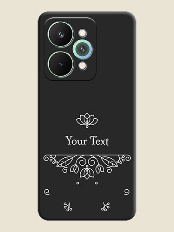 Custom Lotus Garden Custom Text On Space Black Custom Soft Matte Mobile Back Cover - Realme 15 5G - alternate view