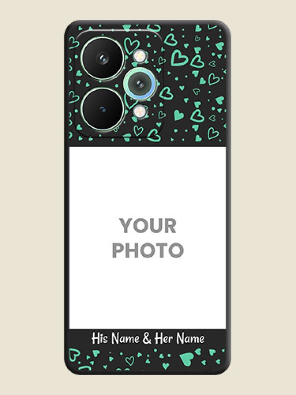 Custom Sea Green Indefinite Love Pattern on Photo On Space Black Custom Soft Matte Mobile Back Cover - Realme 15 Pro 5G - alternate view
