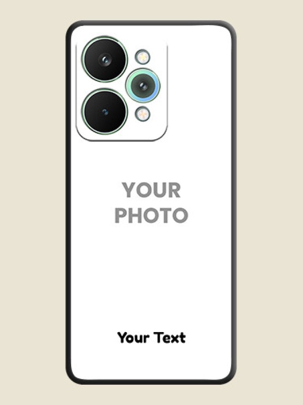 Custom Full Single Pic Upload With Text On Space Black Custom Soft Matte Mobile Back Cover - Realme 15 Pro 5G - alternate view