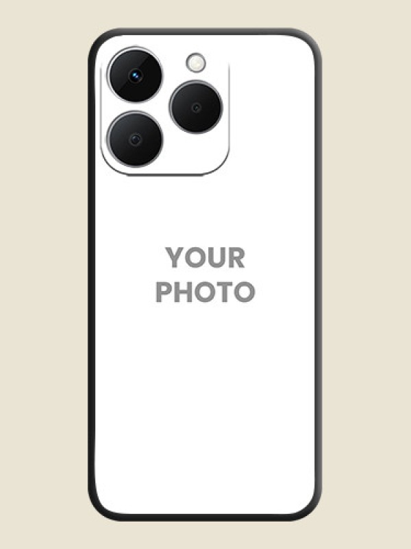 Custom Full Single Pic Upload On Space Black Custom Soft Matte Mobile Back Cover - Realme 15T 5G - alternate view