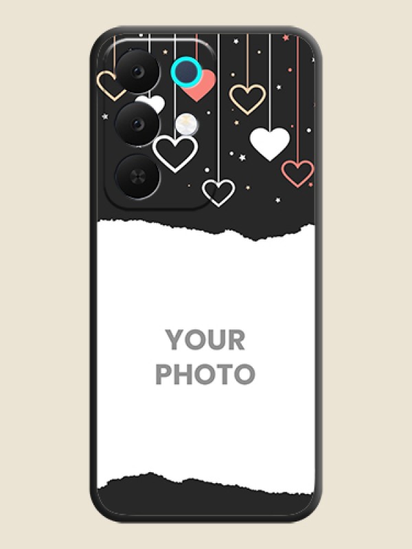 Custom Love Hangings with Splash Wave Picture On Space Black Custom Soft Matte Mobile Back Cover - Realme 15X 5G - alternate view