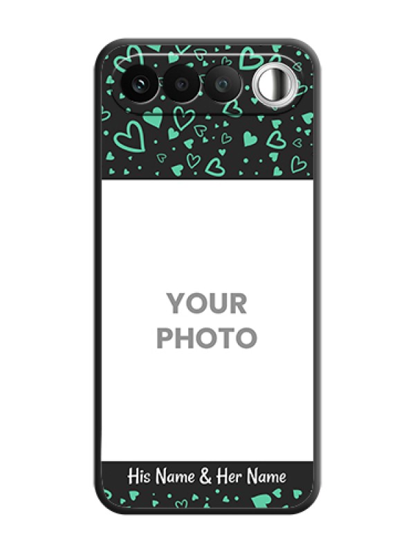 Custom Sea Green Indefinite Love Pattern on Photo On Space Black Custom Soft Matte Mobile Back Cover - Realme 16 5G - alternate view