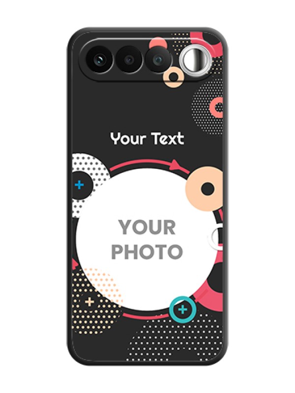 Custom Multicoloured Round Image On Space Black Custom Soft Matte Mobile Back Cover - Realme 16 5G - alternate view