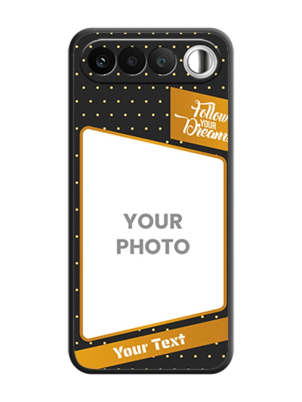 Custom Follow Your Dreams with White Dots On Space Black Custom Soft Matte Mobile Back Cover - Realme 16 5G - alternate view