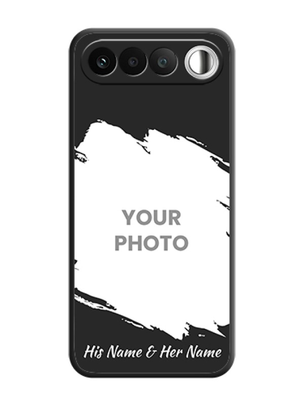 Custom Grunge Brush Strokes on Photo On Space Black Custom Soft Matte Mobile Back Cover - Realme 16 5G - alternate view