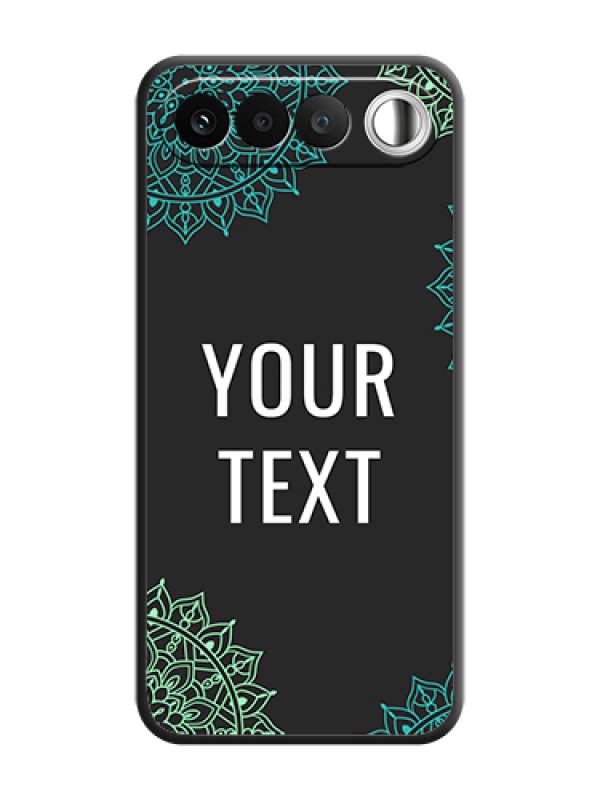 Custom Your Name with Floral Design On Space Black Custom Soft Matte Mobile Back Cover - Realme 16 5G - alternate view