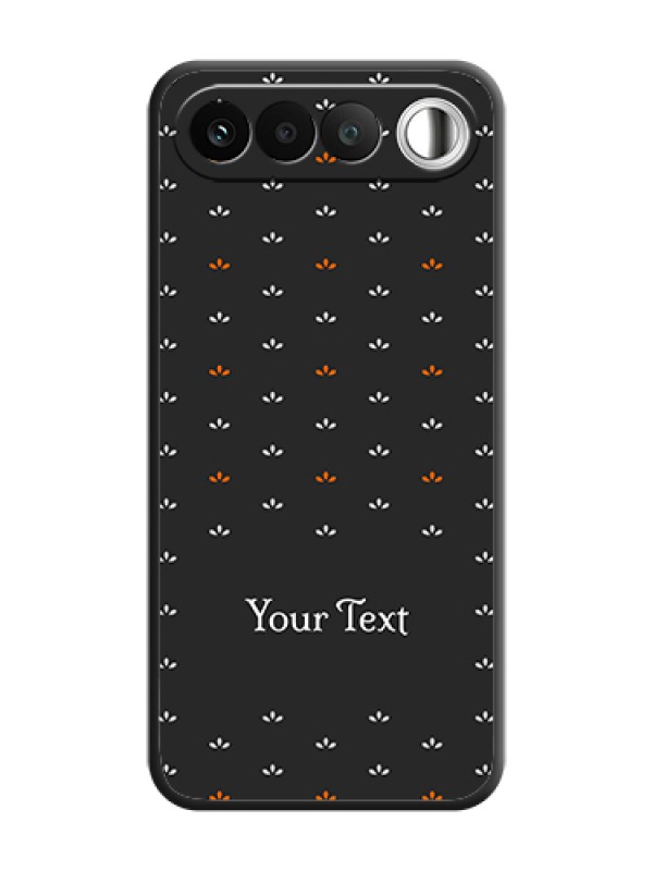 Custom Simple Pattern With Custom Text On Space Black Custom Soft Matte Mobile Back Cover - Realme 16 5G - alternate view