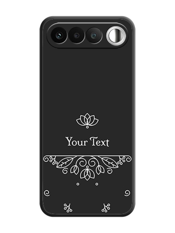 Custom Lotus Garden Custom Text On Space Black Custom Soft Matte Mobile Back Cover - Realme 16 5G - alternate view