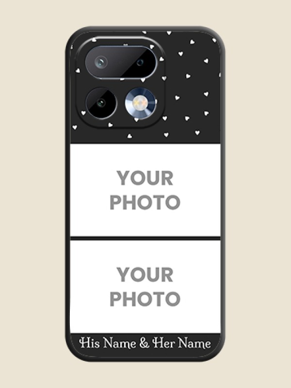 Custom Miniature Love Symbols with Name On Space Black Custom Soft Matte Mobile Back Cover - Realme 16 Pro 5G - alternate view