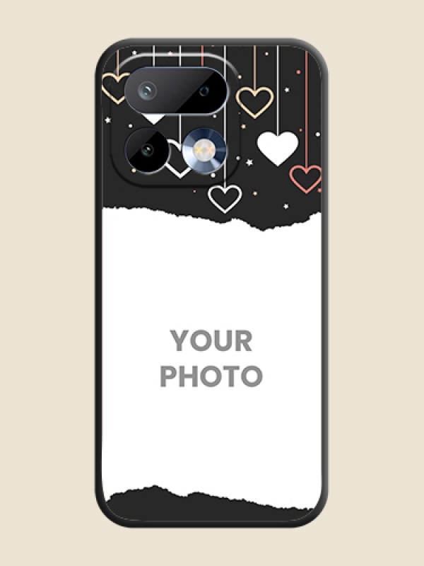 Custom Love Hangings with Splash Wave Picture On Space Black Custom Soft Matte Mobile Back Cover - Realme 16 Pro 5G - alternate view